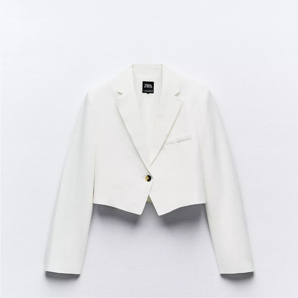 Zara Women's Elegant White Blazer